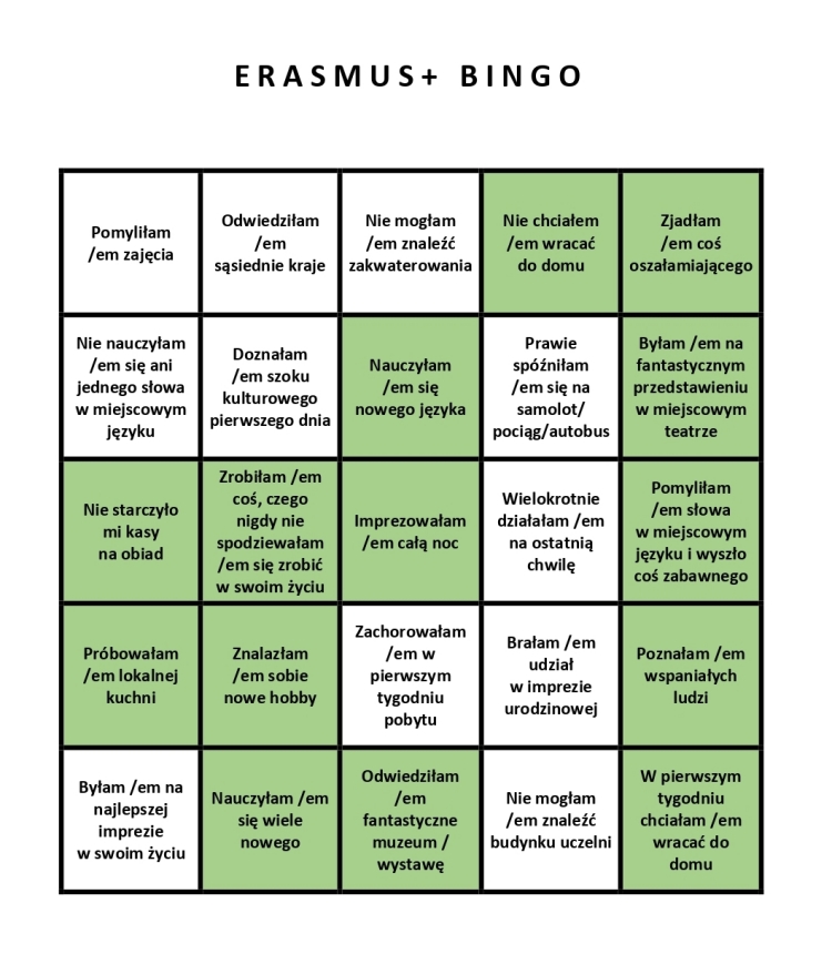 Erasmus+ BINGO